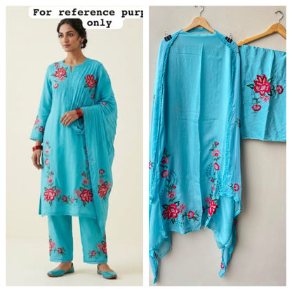 Organza Tuile unstitched ladies suit Rc19242