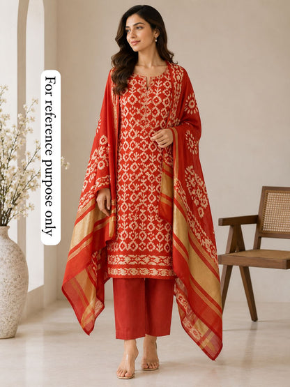Banarasi Chanderi Cotton Unstitched Ladies Suit RC-18878 – view 2
