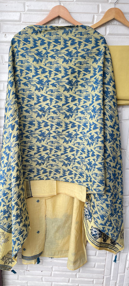 Jaamdhani Mul Chanderi Unstitched Ladies Suit RC-18351 (b) – view 3