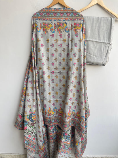 Pure khadi linen unstitched ladies suit Rc18491 (b)