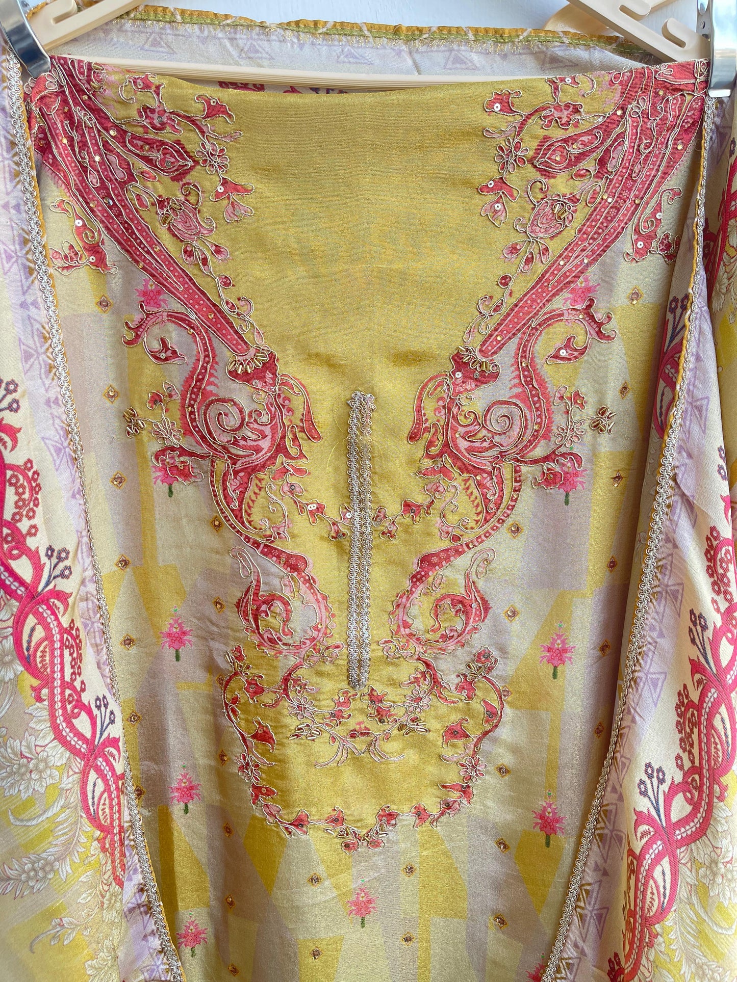 Shimmer silk unstitched ladies suit Rc17879 (b)