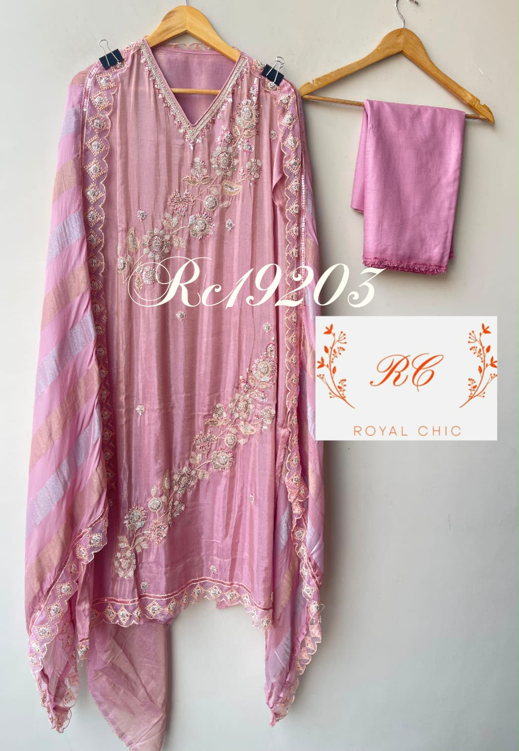 Shimmer silk unstitched ladies suit Rc19203 (b)