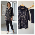 Imported silk stitched ladies coord set Rc19107
