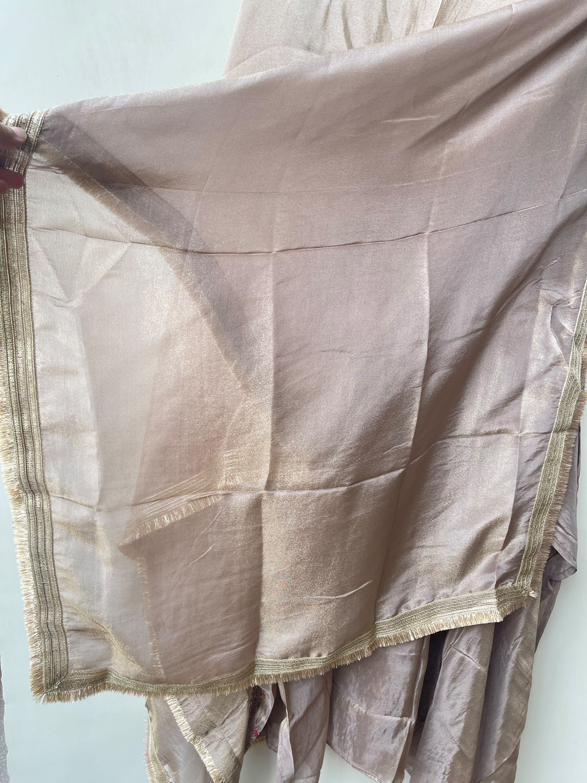 Premium Shimmer Silk Unstitched Designer Suit Set