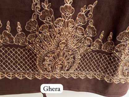 Micra velvet embroidered readymade ladies winter coord set Rc18800