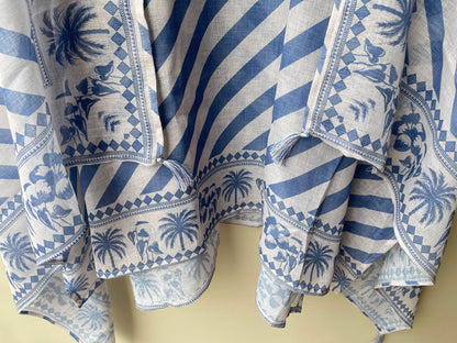 Linen printed unstitched ladies suit Rc19078