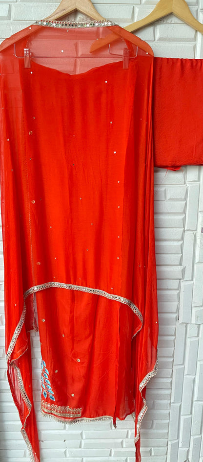 Organza unstitched ladies suit Rc17372