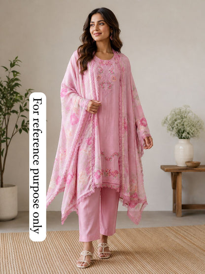 Mul Chanderi Unstitched Ladies Suit RC18858 – view 2