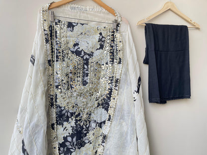 Mul Cotton Printed Unstitched Ladies Suit RC-18617