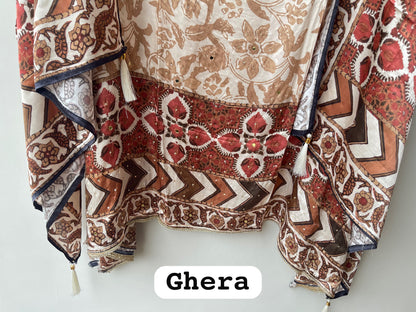 Gajji silk printed unstitched ladies suit Rc19229