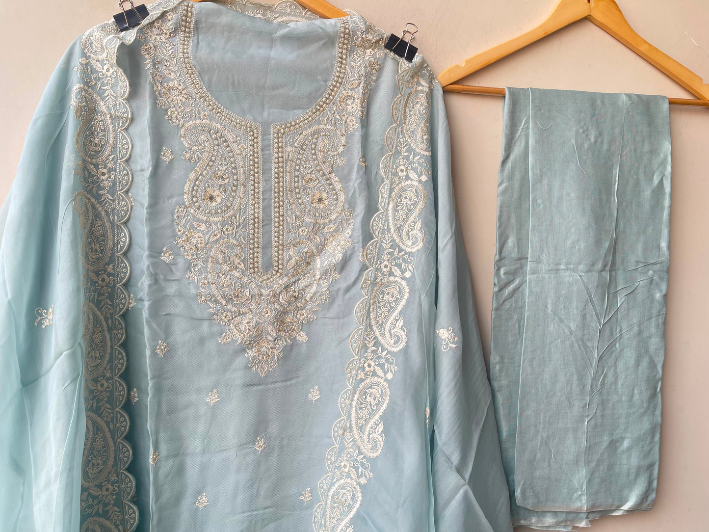 Organza unstitched ladies suit Rc19310 (c)