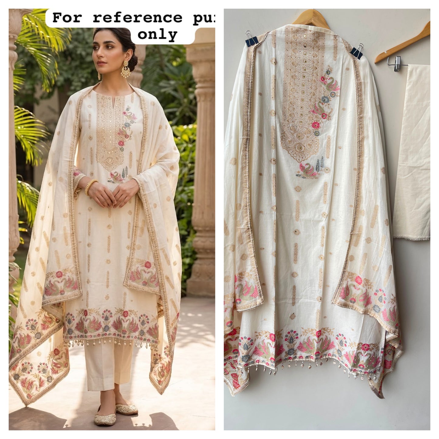 Banarasi cotton jaamdhani weaving unstitched ladies suit Rc19053