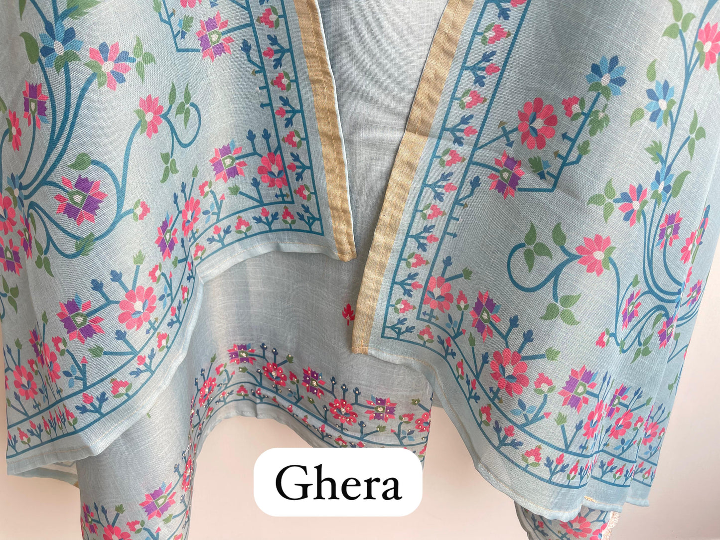 Linen unstitched ladies suit Rc18436