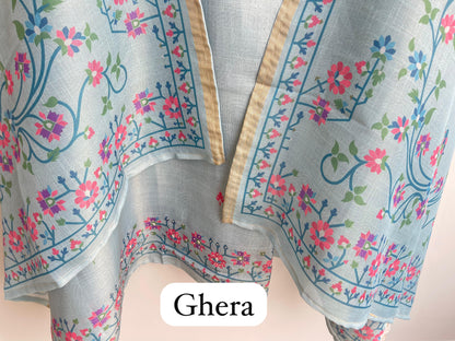 Linen unstitched ladies suit Rc18436