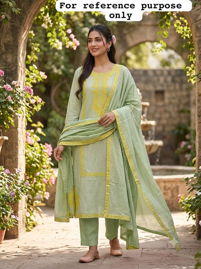 Pure mul chanderi unstitched ladies suit Rc19083