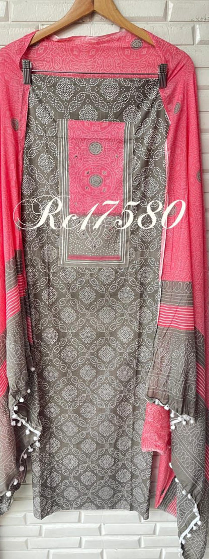 Cotton unstitched ladies suit Rc17580 (a)