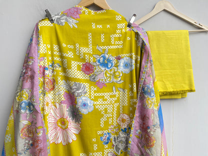 Cotton Printed Unstitched Ladies Suit RC-18286