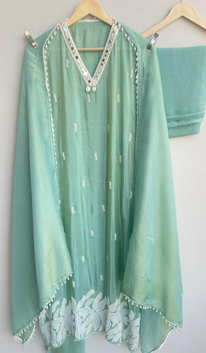 Shimmer silk unstitched ladies suit Rc17891 (a)