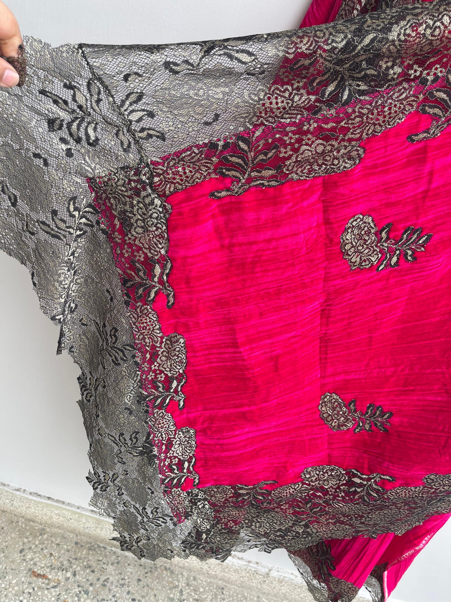 Micra crushed velvet unstitched ladies suit Rc18269 (a)