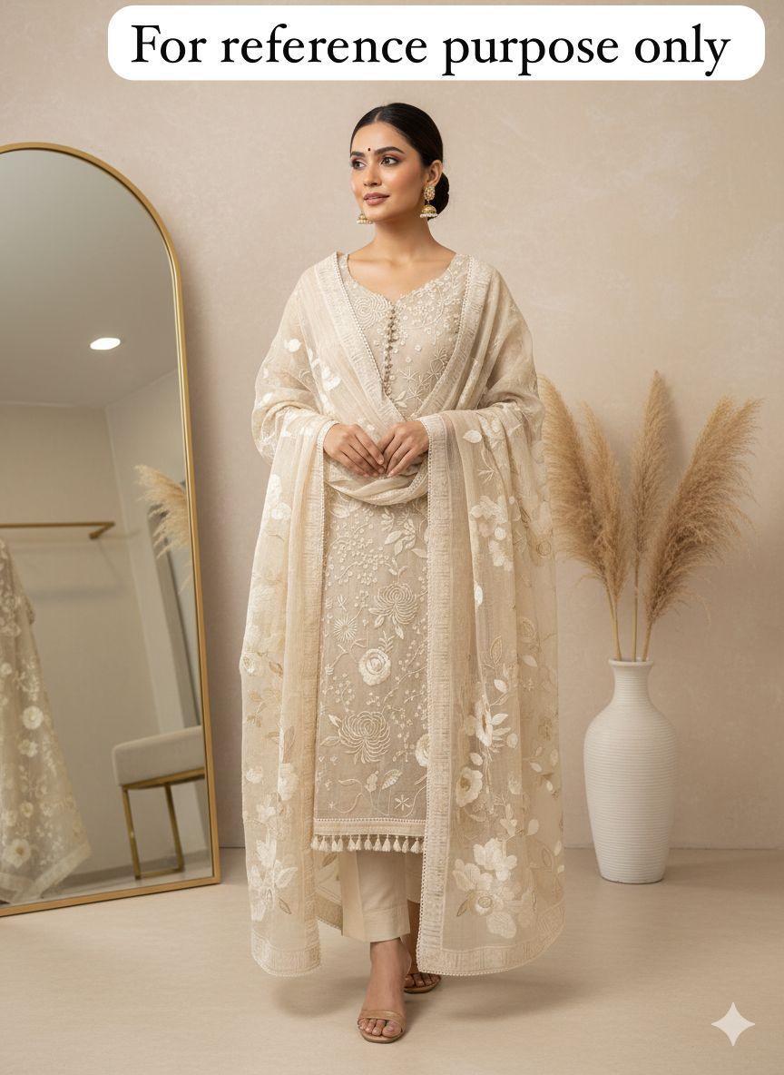 Fully Resham Embroidered Unstitched Mul Chanderi Suit RC-18405 – view 3