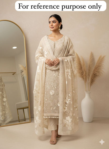 Fully Resham Embroidered Unstitched Mul Chanderi Suit RC-18405 – view 3