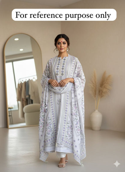 Soft Jute Linen Unstitched Ladies Suit RC-18347 – view 7