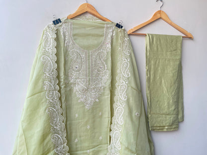 Organza unstitched ladies suit Rc19310 (a)