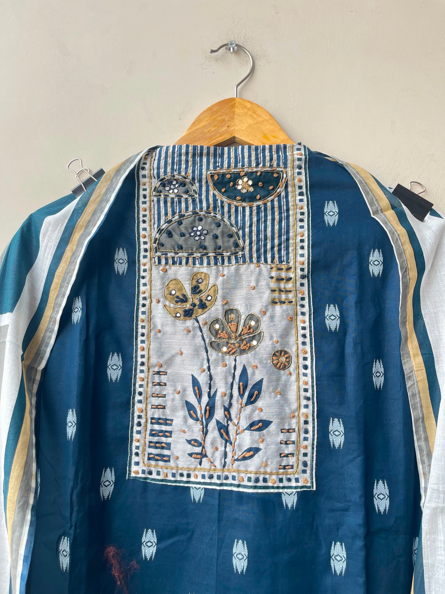 Cotton Weaving Unstitched Ladies Suit with Mirror Work RC-19019(A) - Royal Chic by Priti (photo 6)