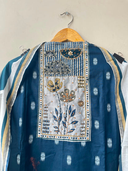 Cotton Weaving Unstitched Ladies Suit with Mirror Work RC-19019(A) - Royal Chic by Priti (photo 6)