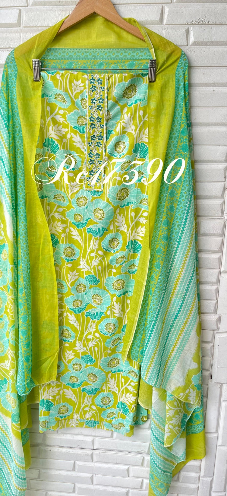 Cotton unstitched ladies suit Rc17390