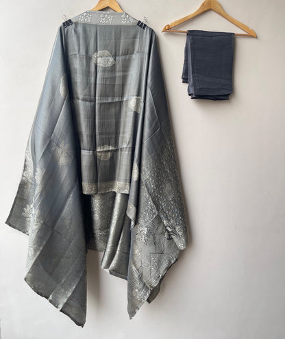 Premium Shimmer Giraffe Silk Weaving Unstitched 3 pcs Suit Set
