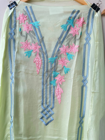 Organza Tuile unstitched ladies suit Rc19312 (a)
