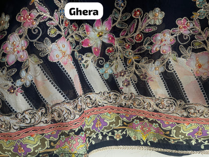 Organza unstitched ladies suit Rc17900