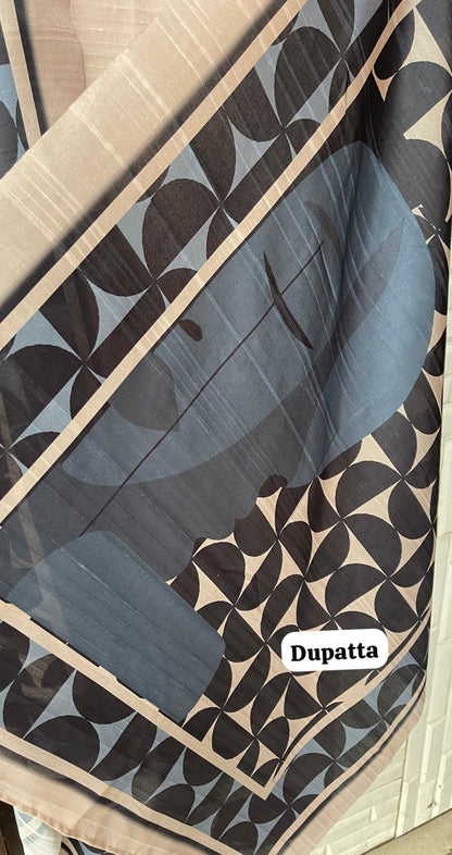 Cotton silk unstitched ladies suit Rc18218