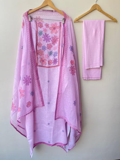 Pure Linen Printed Unstitched Ladies Suit RC-18702 – view 3