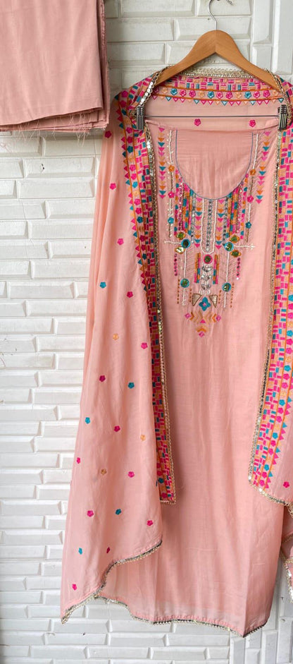 Mul chanderi unstitched ladies suit Rc17140 (b)