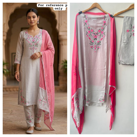 Organza Tuile unstitched ladies suit Rc19147