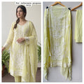 Organza Tuile fabric ladies unstitched suit Rc19131 (a)