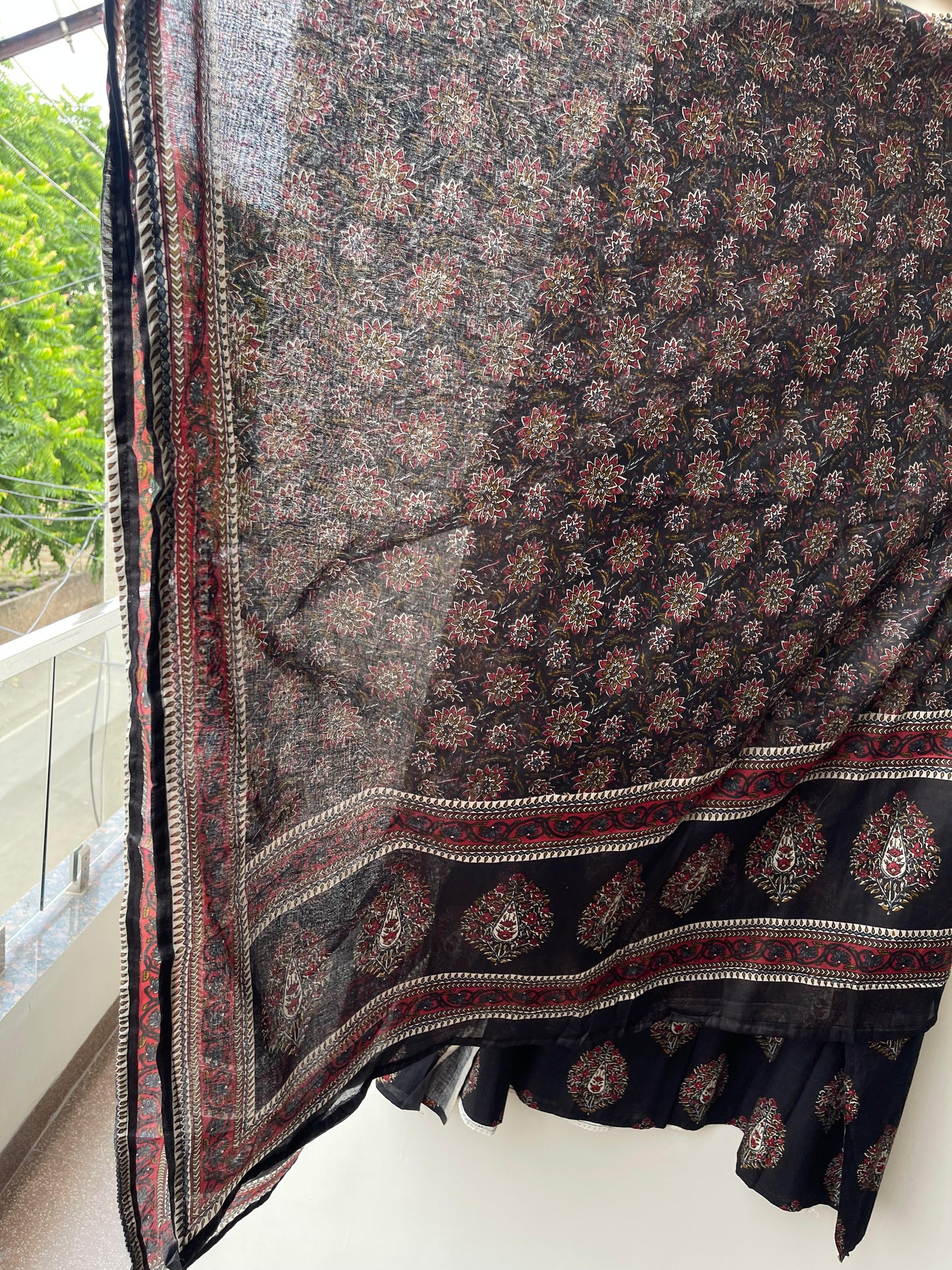Cotton printed unstitched ladies suit Rc18923