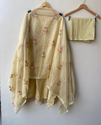 Mul chanderi unstitched ladies suit Rc18954