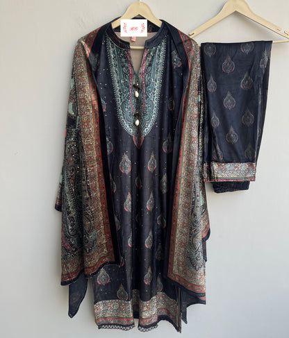 Micra velvet readymade ladies winter suit Rc18825