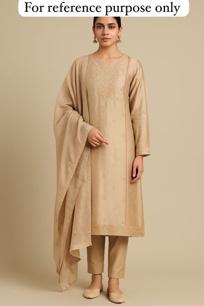 Shimmer silk unstitched ladies suit Rc17798