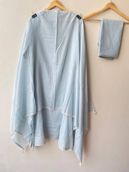Pure mul chanderi unstitched ladies suit Rc18895 (b)