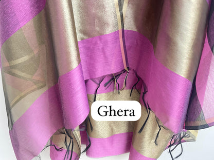 Chanderi silk unstitched ladies suit Rc17994 (a)