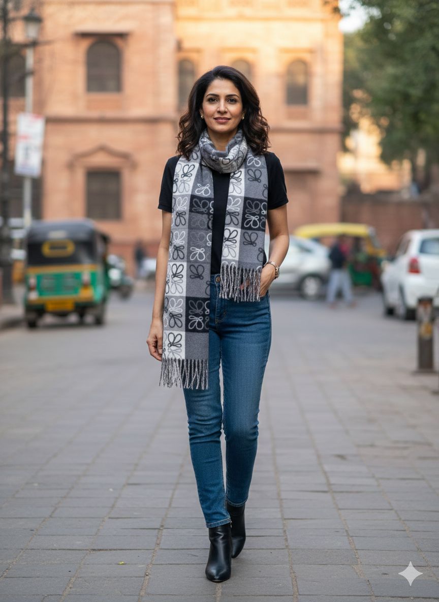 Super warm soft scarf Rc18192 (e)