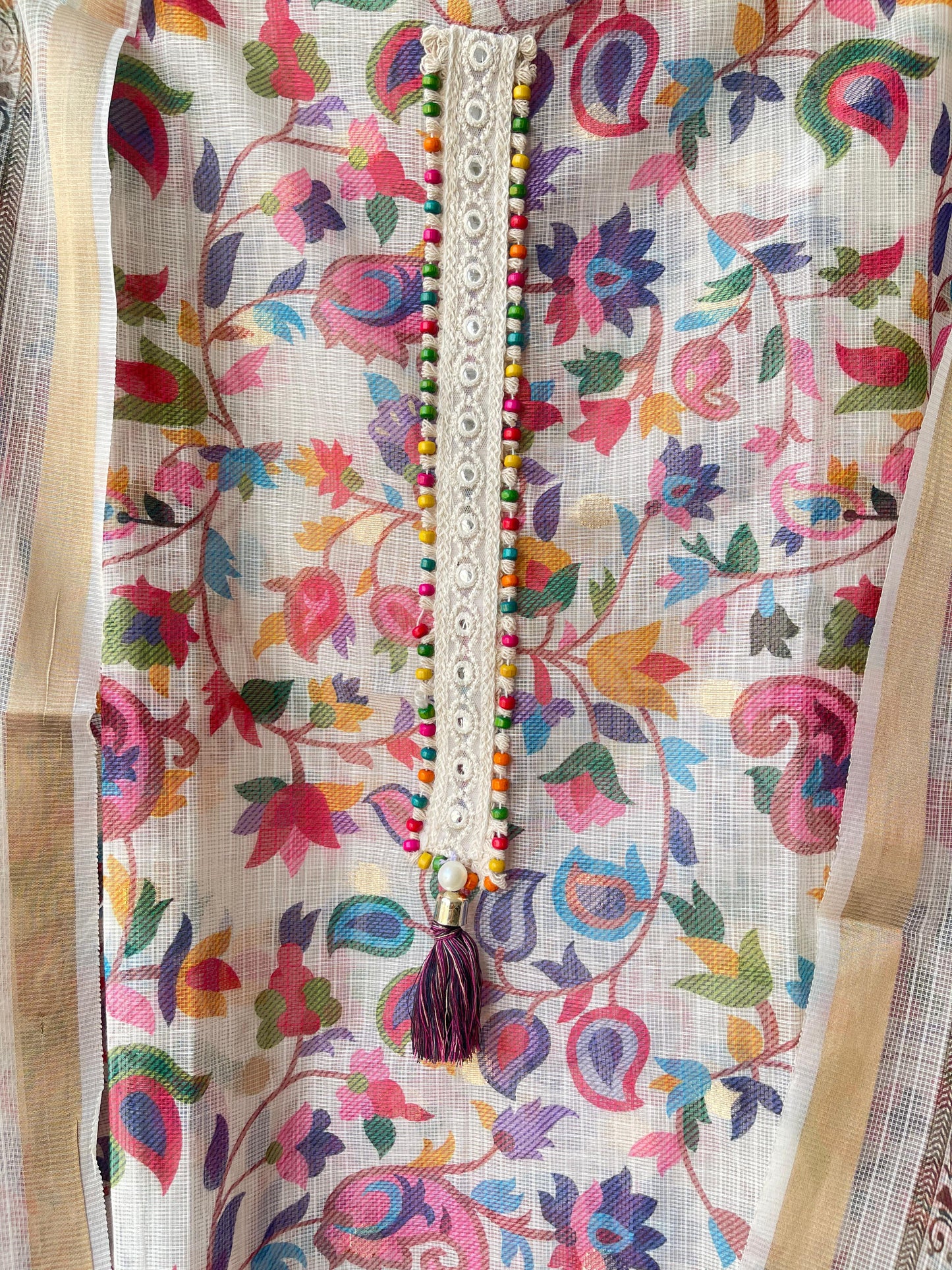 Banarasi Kota Doriya Printed Unstitched Ladies Suit RC-18854 – view 7