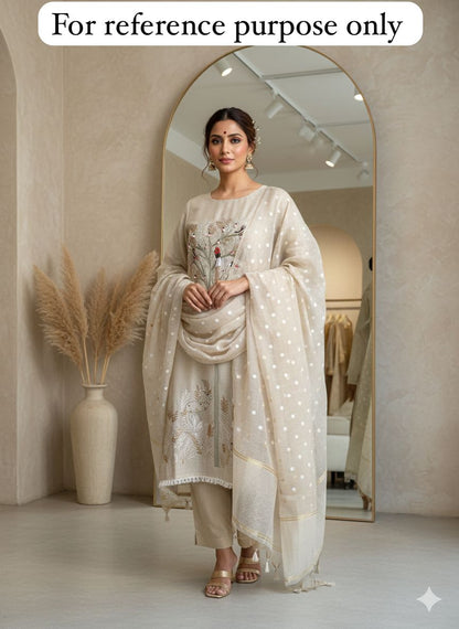 Mul Chanderi Unstitched Ladies Suit RC-18396 – view 2