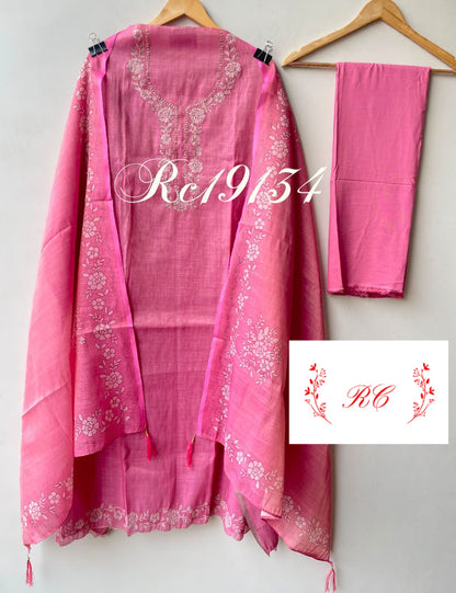Shimmer linen printed ladies unstitched suit Rc19134