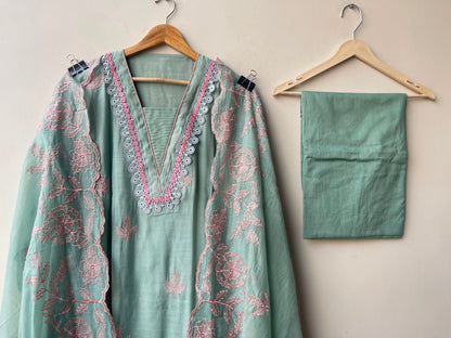 Mul chanderi unstitched ladies suit Rc19071