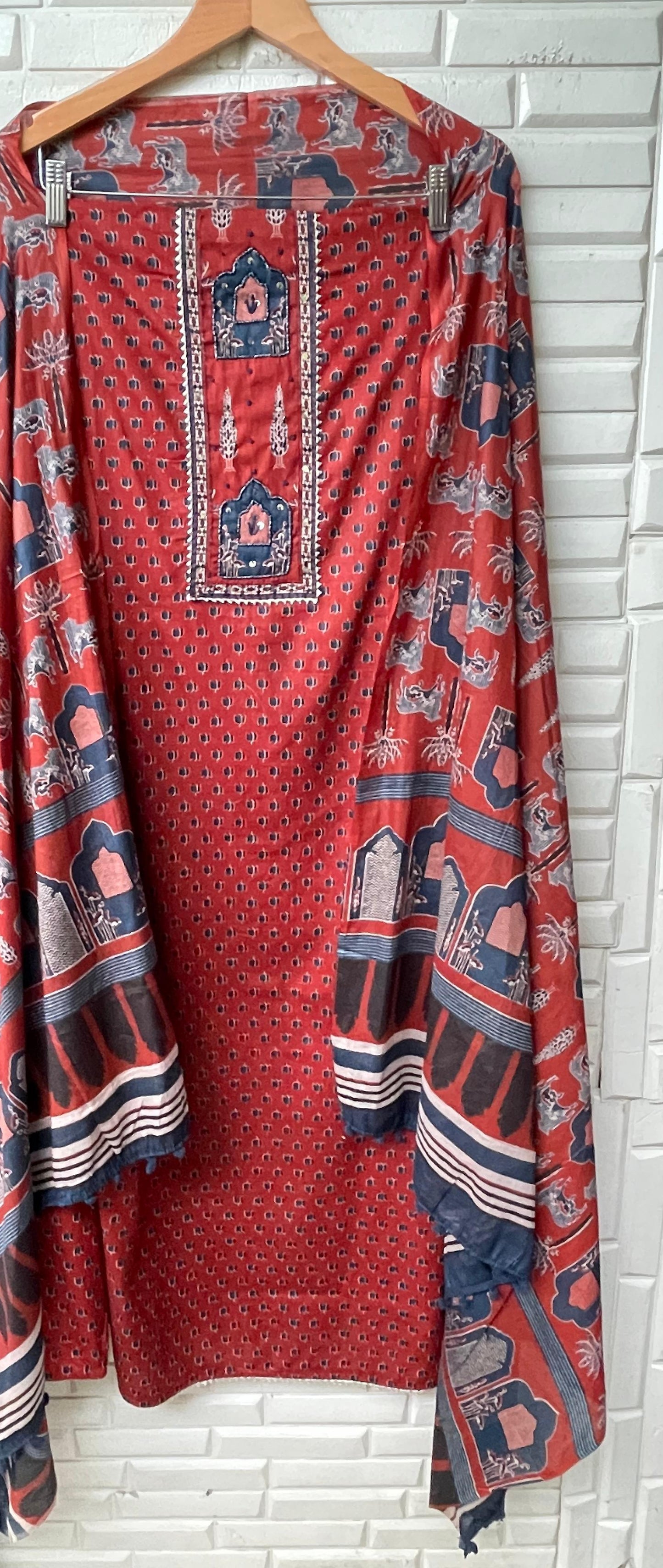 Cotton unstitched ladies suit Rc17384 (a)